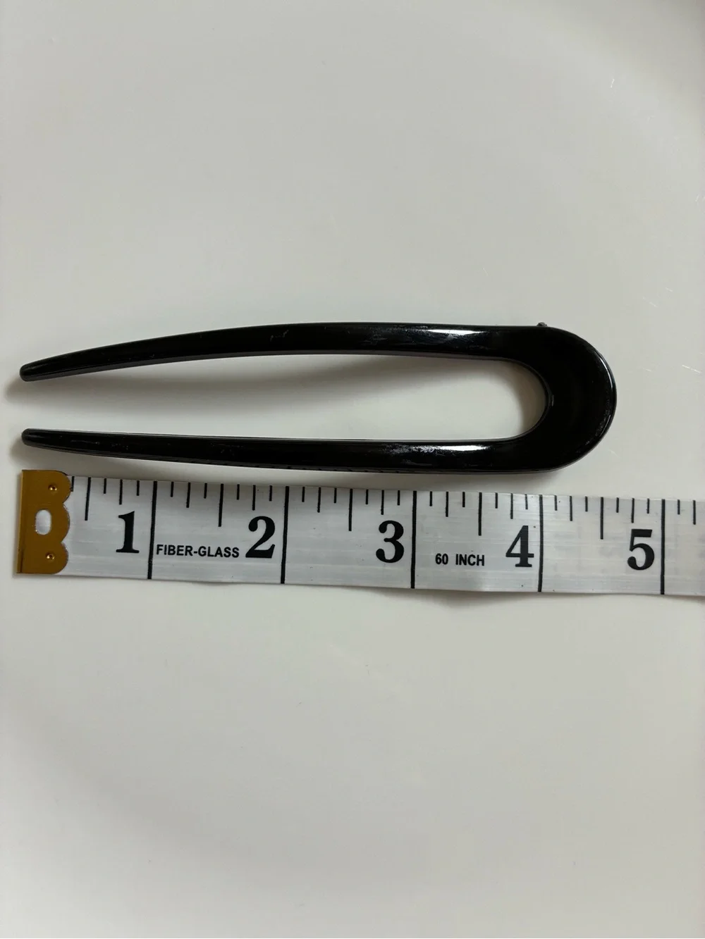 French Sleek Black U Shaped Hair Pin - Women’s Accessories